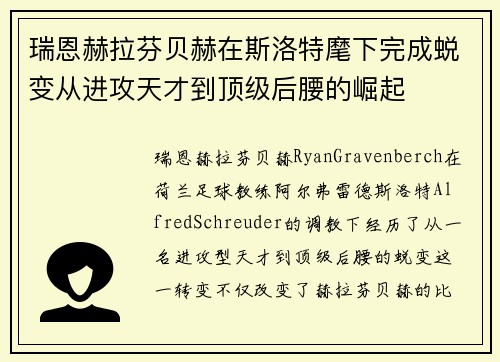 瑞恩赫拉芬贝赫在斯洛特麾下完成蜕变从进攻天才到顶级后腰的崛起 瑞恩赫拉芬贝赫在斯洛特麾下完成蜕变从进攻天才到顶级后腰的崛起